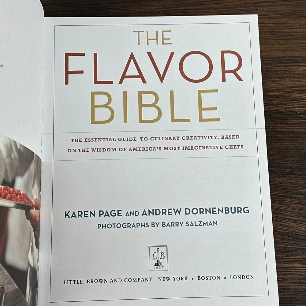 The Flavor Bible Karen Page Andrew Dornenburg Hardcover Culinary Guide Book